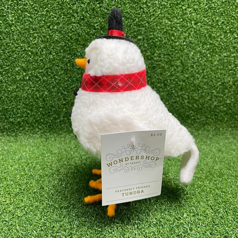 Target Wondershop Featherly Friends Tundra Bird Snowman Plush Figurine